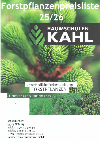 Forstpflanzenpreisliste
 25/26